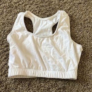 White Razorback Sports Bra